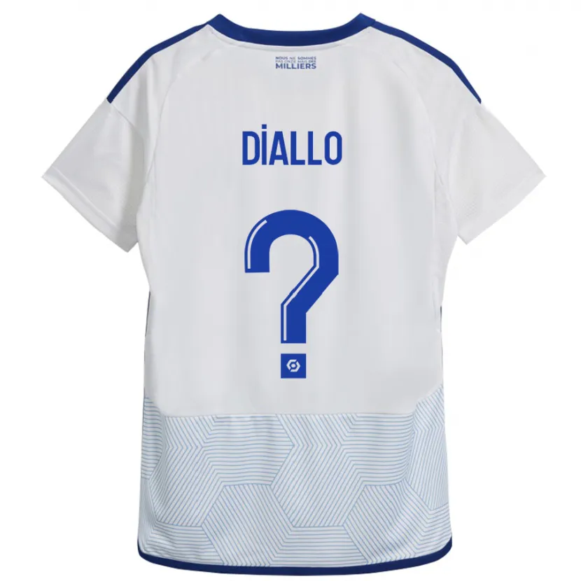 Danxen Niño Camiseta Tidiane Diallo #0 Blanco 2ª Equipación 2023/24 La Camisa