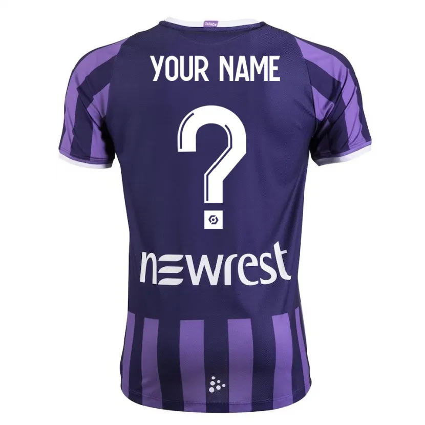 Danxen Niño Camiseta Su Nombre #0 Morado 2ª Equipación 2023/24 La Camisa