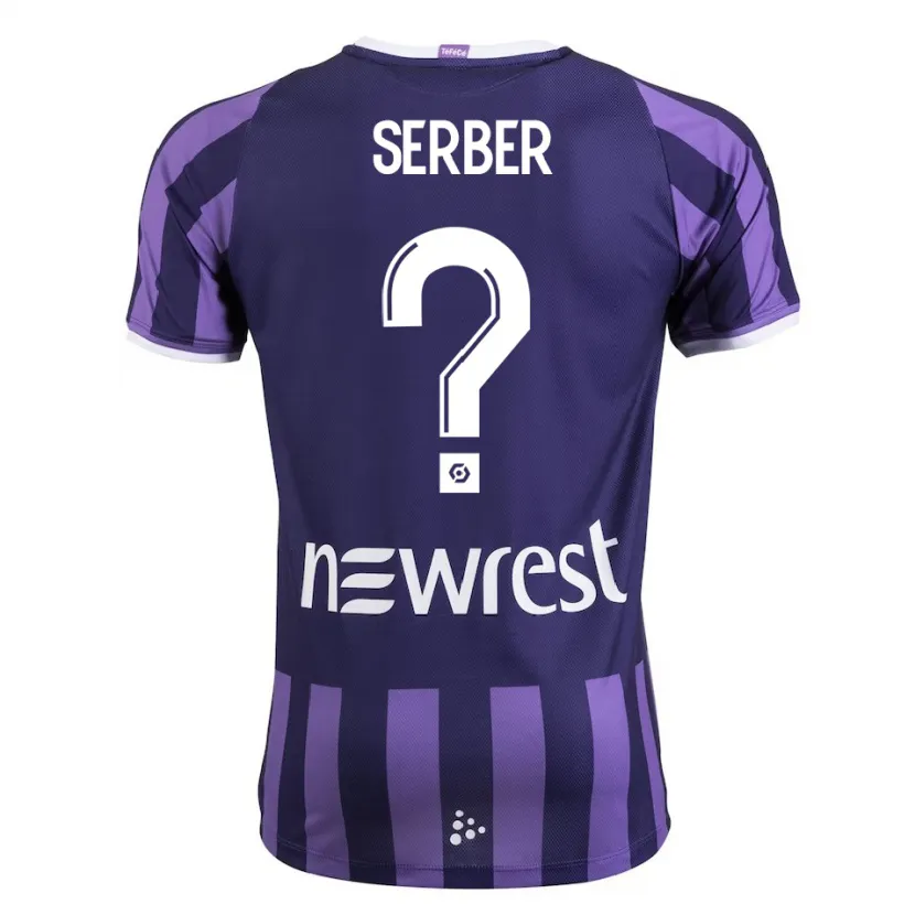 Danxen Niño Camiseta Kléri Serber #0 Morado 2ª Equipación 2023/24 La Camisa