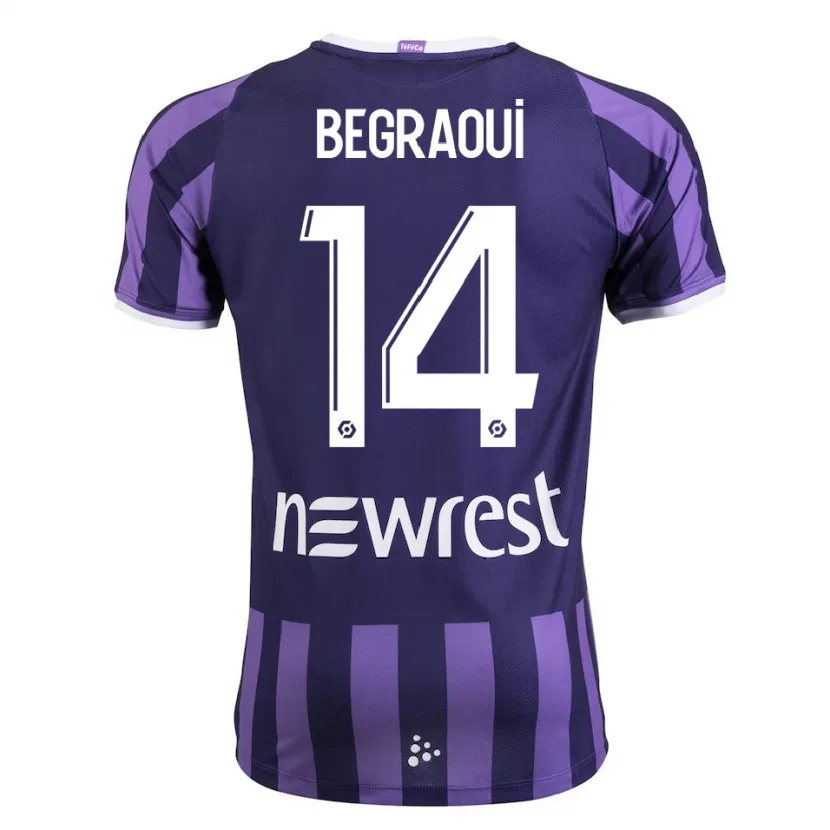 Danxen Niño Camiseta Yanis Begraoui #14 Morado 2ª Equipación 2023/24 La Camisa