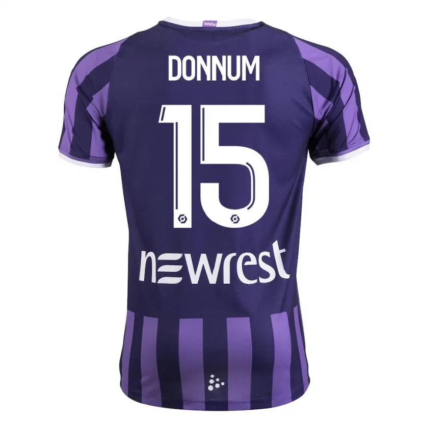 Danxen Niño Camiseta Aron Dønnum #15 Morado 2ª Equipación 2023/24 La Camisa