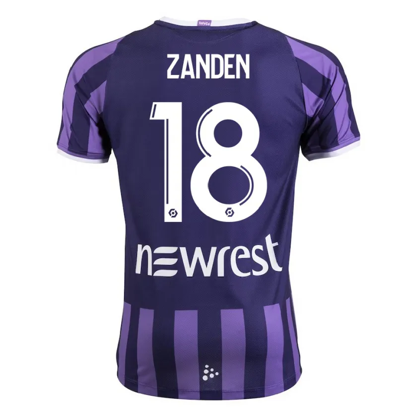 Danxen Niño Camiseta Oliver Zandén #18 Morado 2ª Equipación 2023/24 La Camisa