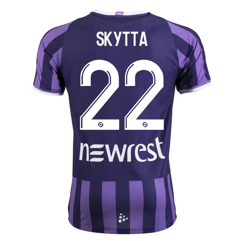 Danxen Niño Camiseta Naatan Skyttä #22 Morado 2ª Equipación 2023/24 La Camisa