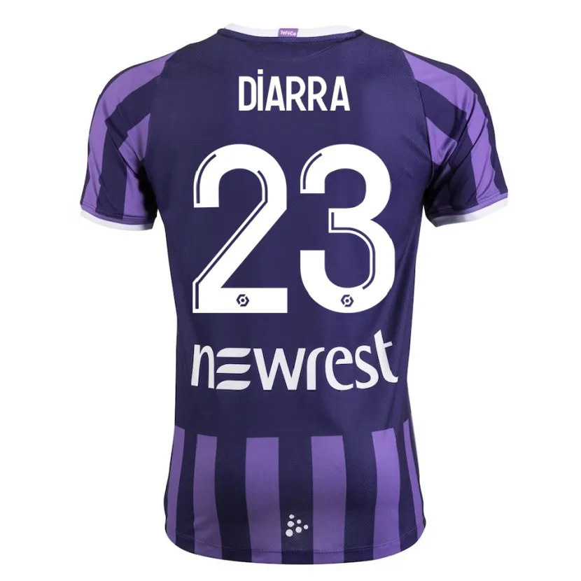 Danxen Niño Camiseta Moussa Diarra #23 Morado 2ª Equipación 2023/24 La Camisa