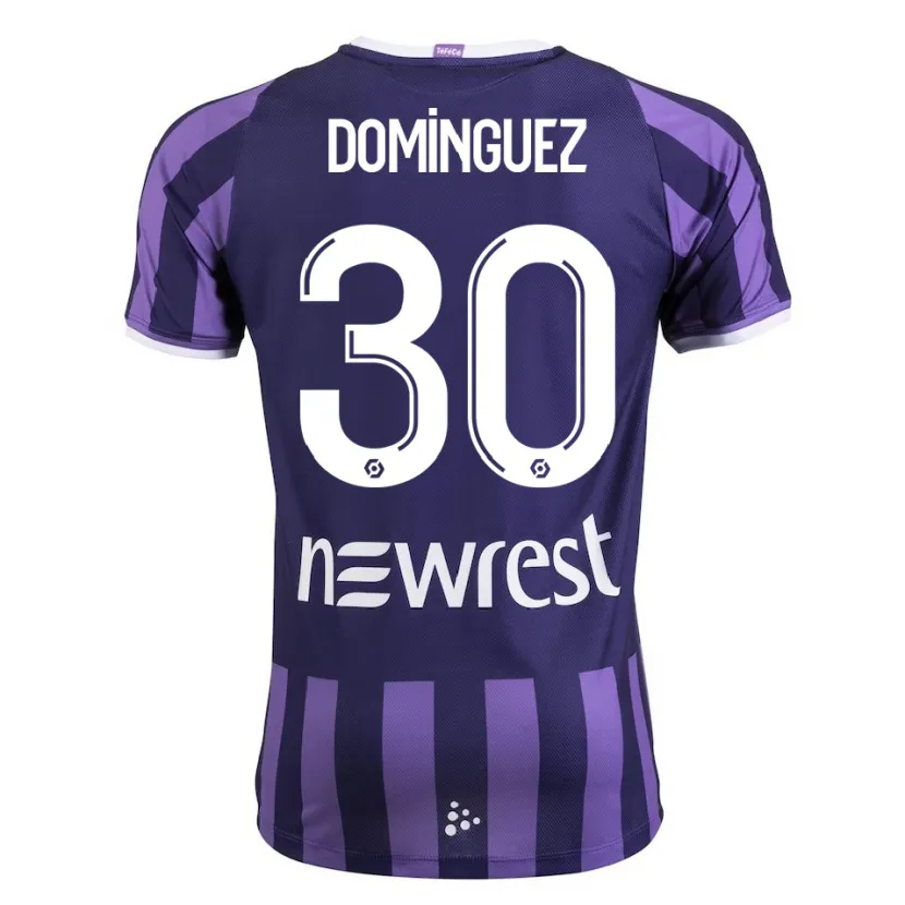 Danxen Niño Camiseta Álex Domínguez #30 Morado 2ª Equipación 2023/24 La Camisa