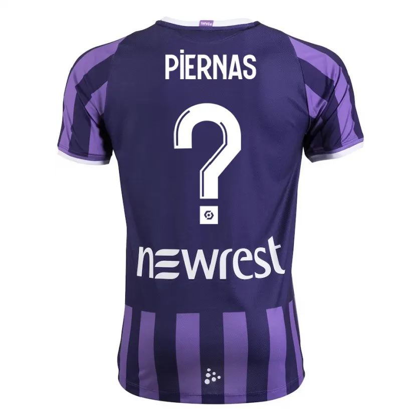 Danxen Niño Camiseta Gaëtan Bakhouche Piernas #0 Morado 2ª Equipación 2023/24 La Camisa