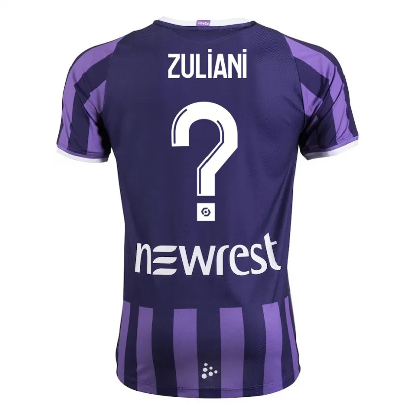 Danxen Niño Camiseta Edhy Zuliani #0 Morado 2ª Equipación 2023/24 La Camisa