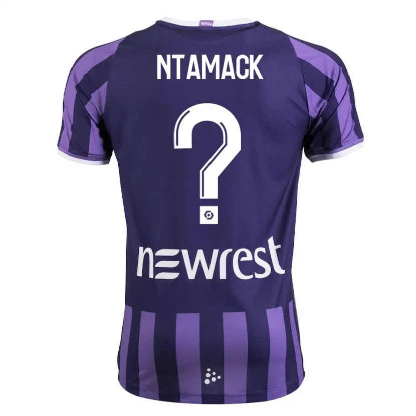 Danxen Niño Camiseta Alexis Ntamack #0 Morado 2ª Equipación 2023/24 La Camisa