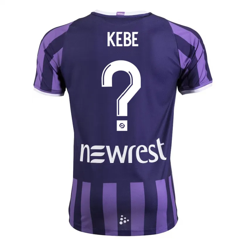 Danxen Niño Camiseta Mamadou Kébé #0 Morado 2ª Equipación 2023/24 La Camisa