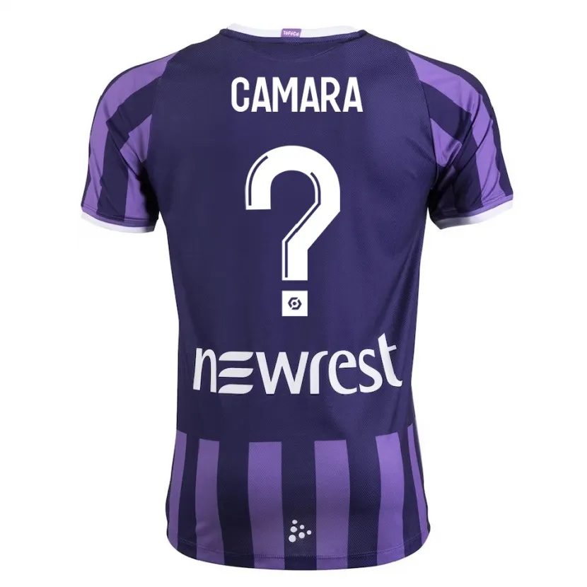 Danxen Niño Camiseta Amadou Camara #0 Morado 2ª Equipación 2023/24 La Camisa