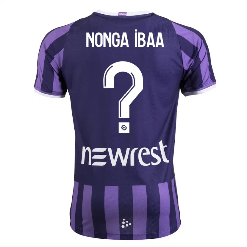 Danxen Niño Camiseta Alou Nonga Ibaa #0 Morado 2ª Equipación 2023/24 La Camisa