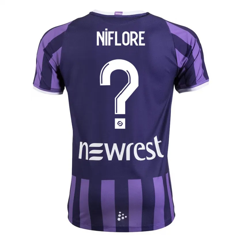 Danxen Niño Camiseta Mathys Niflore #0 Morado 2ª Equipación 2023/24 La Camisa