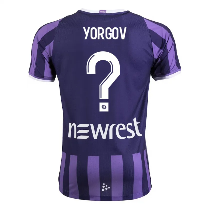 Danxen Niño Camiseta Aleksandar Yorgov #0 Morado 2ª Equipación 2023/24 La Camisa