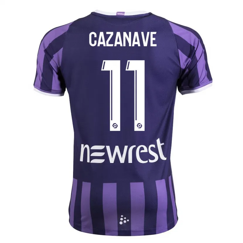 Danxen Niño Camiseta Julie Cazanave #11 Morado 2ª Equipación 2023/24 La Camisa