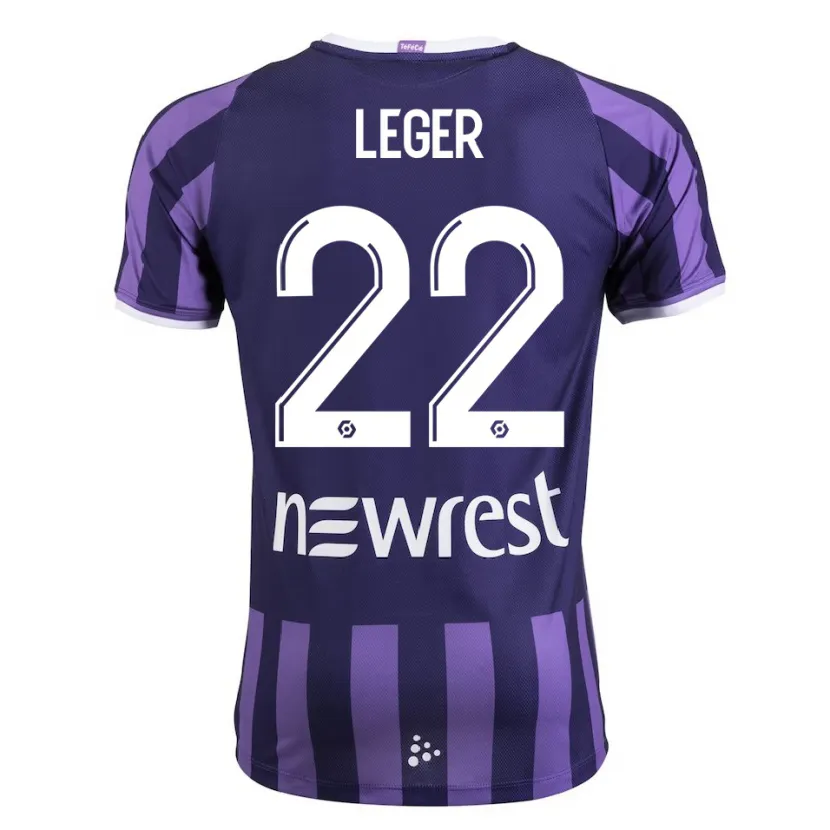 Danxen Niño Camiseta Christelle Léger #22 Morado 2ª Equipación 2023/24 La Camisa