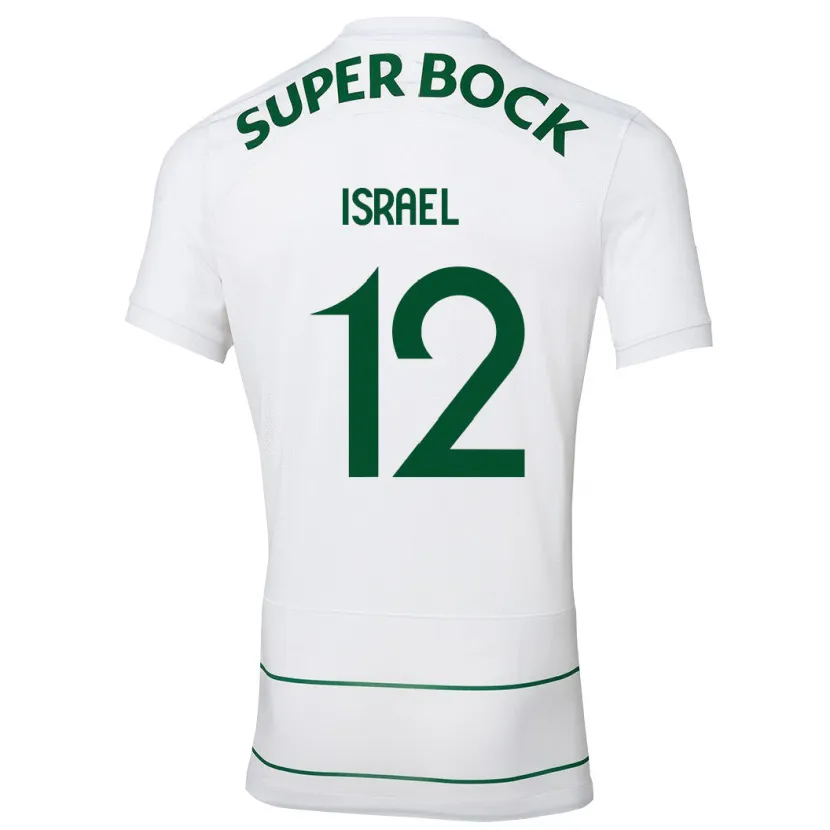 Danxen Niño Camiseta Franco Israel #12 Blanco 2ª Equipación 2023/24 La Camisa