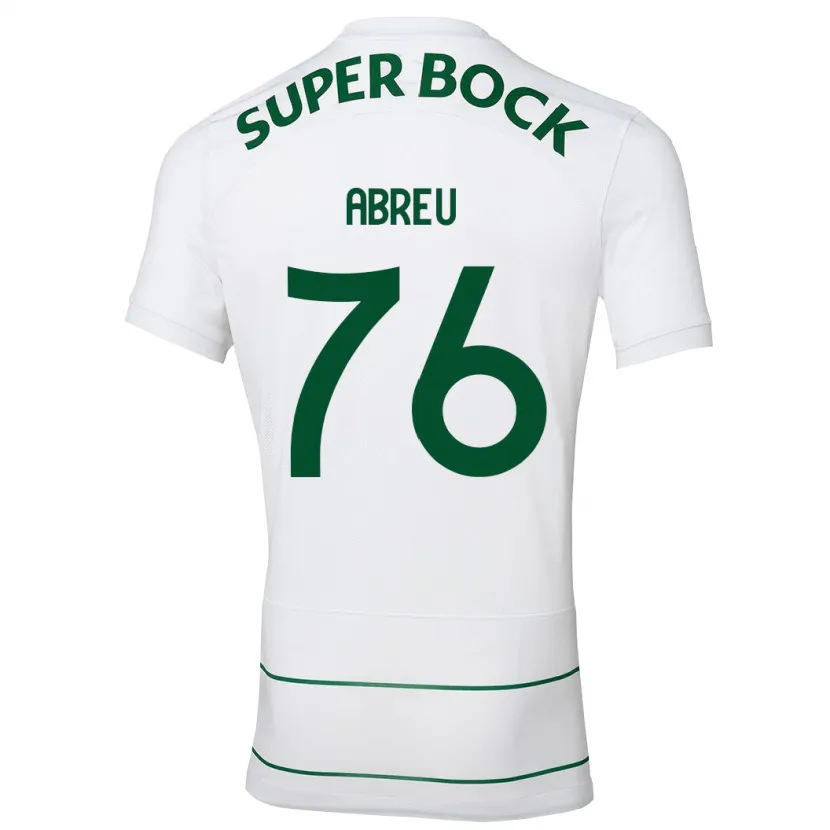 Danxen Niño Camiseta Diogo Abreu #76 Blanco 2ª Equipación 2023/24 La Camisa