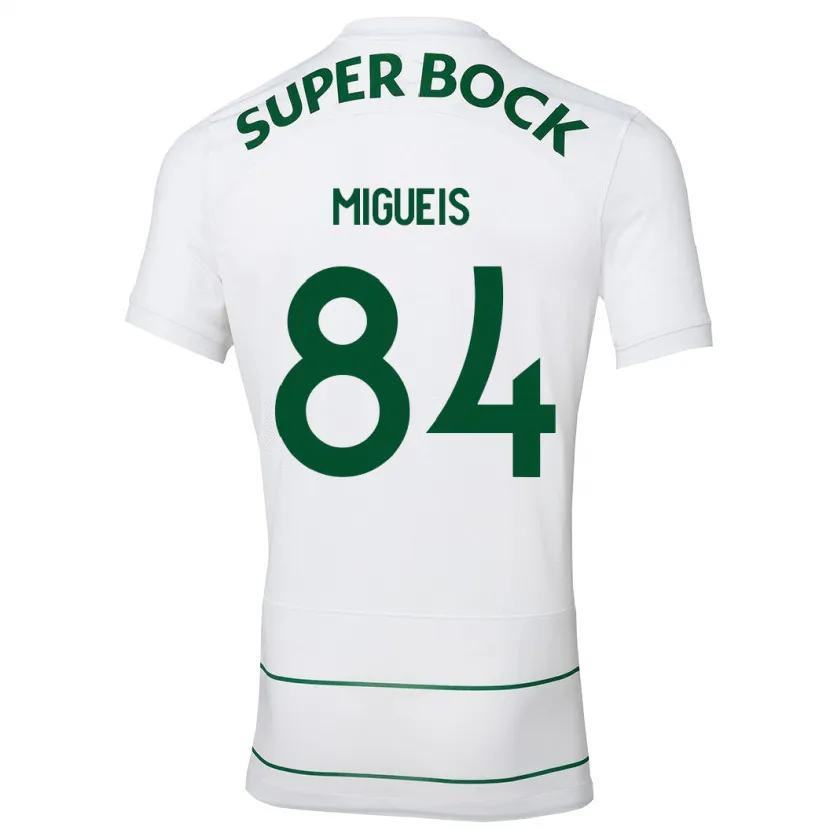 Danxen Niño Camiseta Pedro Miguéis #84 Blanco 2ª Equipación 2023/24 La Camisa