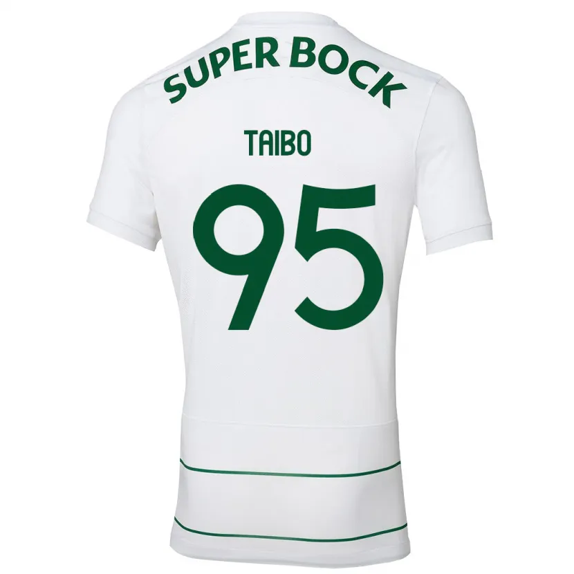 Danxen Niño Camiseta Lucas Taibo #95 Blanco 2ª Equipación 2023/24 La Camisa