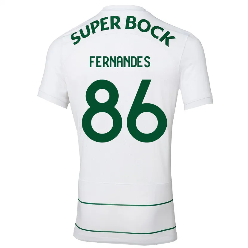 Danxen Niño Camiseta Emanuel Fernandes #86 Blanco 2ª Equipación 2023/24 La Camisa