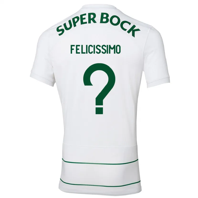 Danxen Niño Camiseta Eduardo Felicíssimo #0 Blanco 2ª Equipación 2023/24 La Camisa