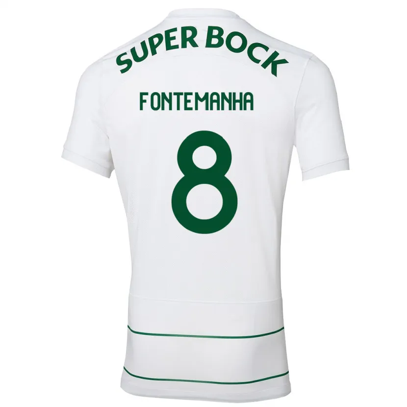 Danxen Niño Camiseta Rita Fontemanha #8 Blanco 2ª Equipación 2023/24 La Camisa