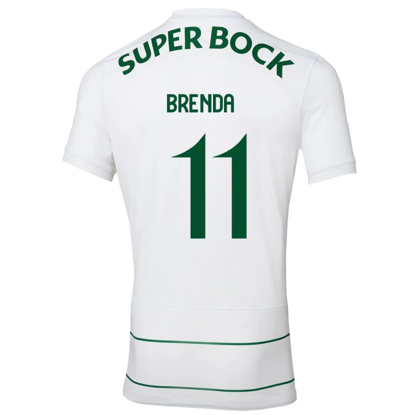 Danxen Niño Camiseta Brenda Pérez Soler #11 Blanco 2ª Equipación 2023/24 La Camisa