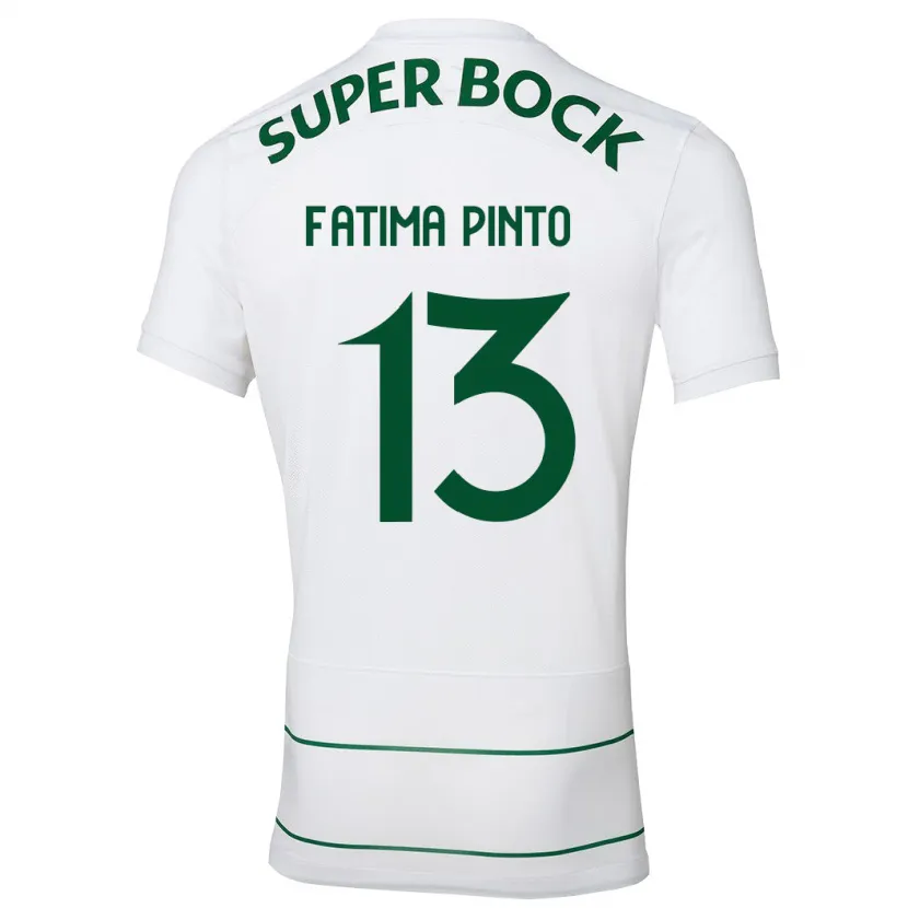 Danxen Niño Camiseta Fátima Alexandra Figueira Pinto #13 Blanco 2ª Equipación 2023/24 La Camisa