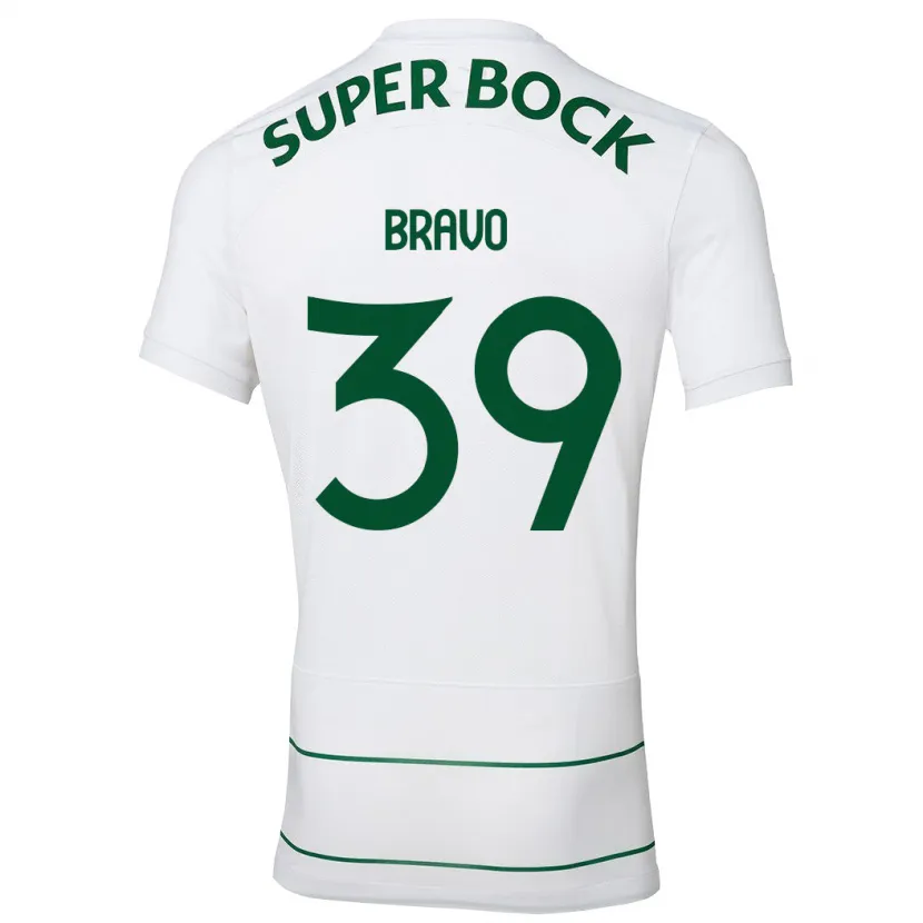 Danxen Niño Camiseta Bravo #39 Blanco 2ª Equipación 2023/24 La Camisa