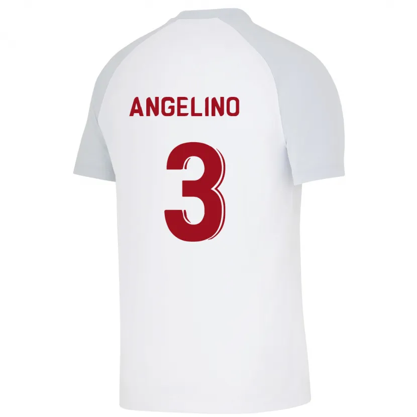 Danxen Niño Camiseta Angeliño #3 Blanco 2ª Equipación 2023/24 La Camisa