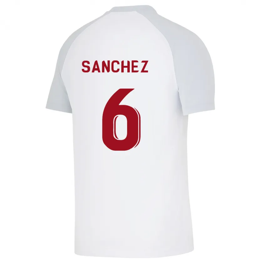 Danxen Niño Camiseta Davinson Sánchez #6 Blanco 2ª Equipación 2023/24 La Camisa