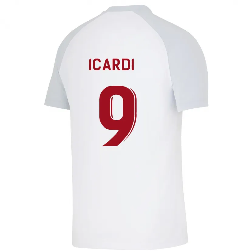 Danxen Niño Camiseta Mauro Icardi #9 Blanco 2ª Equipación 2023/24 La Camisa