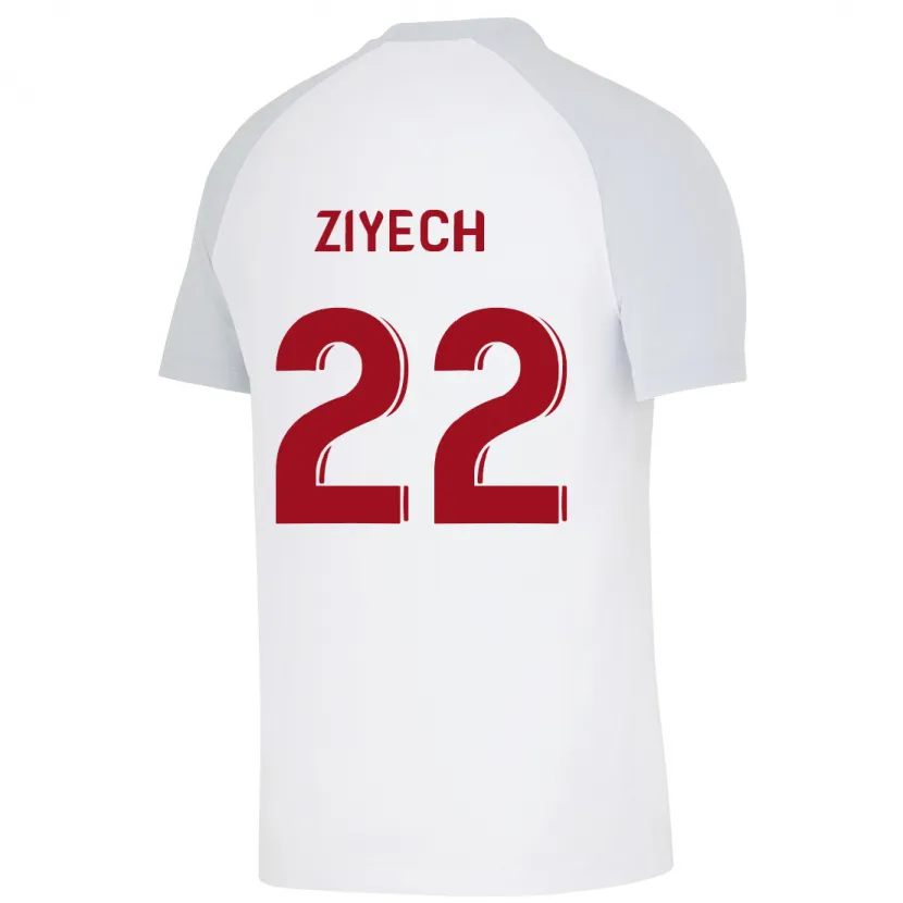 Danxen Niño Camiseta Hakim Ziyech #22 Blanco 2ª Equipación 2023/24 La Camisa