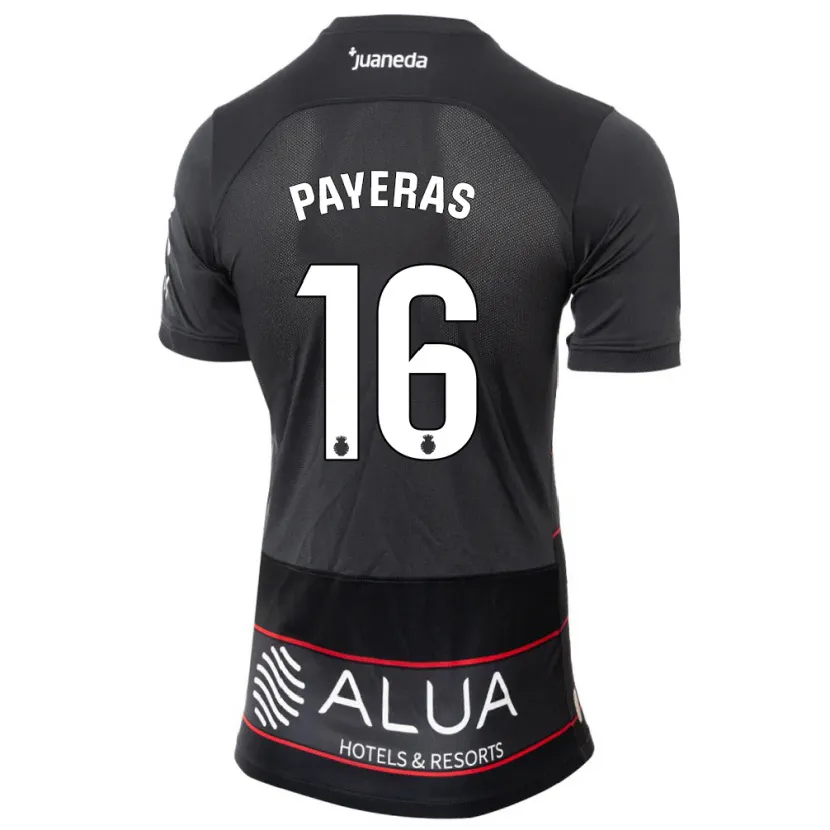 Danxen Niño Camiseta Martí Payeras #16 Negro 2ª Equipación 2023/24 La Camisa