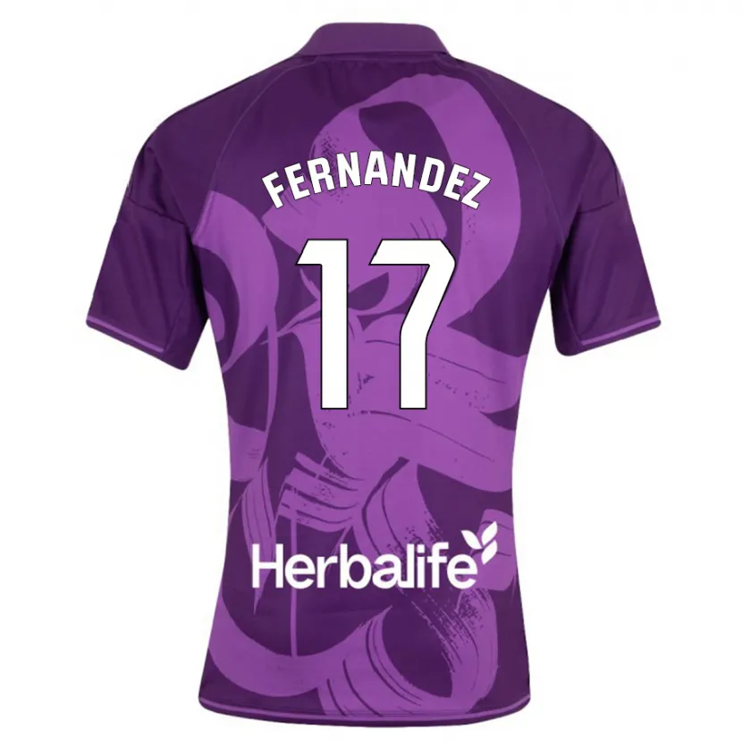 Danxen Niño Camiseta Dani Fernández #17 Violeta 2ª Equipación 2023/24 La Camisa