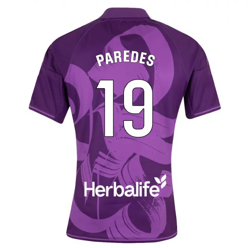 Danxen Niño Camiseta Yago Paredes #19 Violeta 2ª Equipación 2023/24 La Camisa