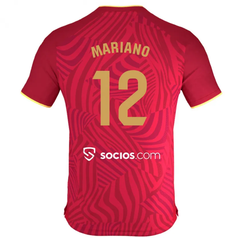 Danxen Niño Camiseta Mariano Díaz #12 Rojo 2ª Equipación 2023/24 La Camisa