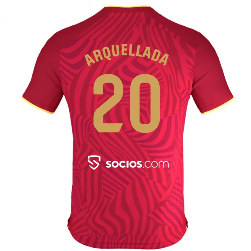 Danxen Niño Camiseta Álvaro Arquellada #20 Rojo 2ª Equipación 2023/24 La Camisa