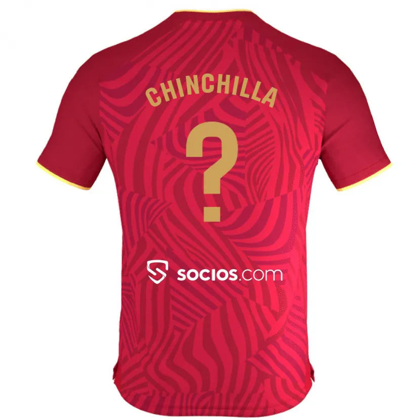 Danxen Niño Camiseta Gustavo Chinchilla #0 Rojo 2ª Equipación 2023/24 La Camisa