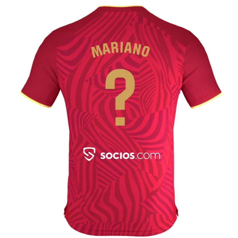 Danxen Niño Camiseta Jorge Mariano #0 Rojo 2ª Equipación 2023/24 La Camisa