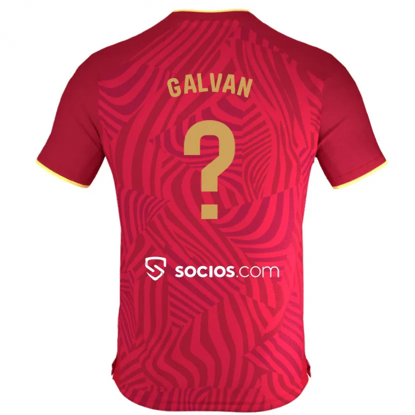 Danxen Niño Camiseta Arnaudis Galván #0 Rojo 2ª Equipación 2023/24 La Camisa