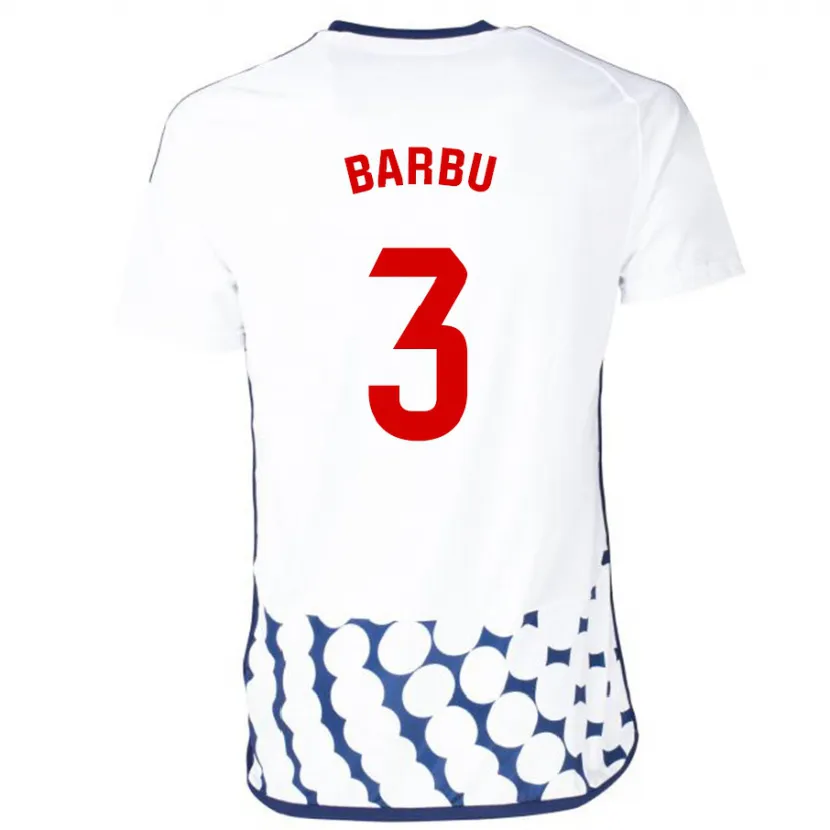 Danxen Niño Camiseta Álex Barbu #3 Blanco 2ª Equipación 2023/24 La Camisa