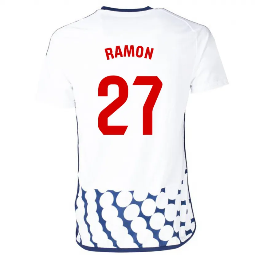 Danxen Niño Camiseta Pablo Ramón #27 Blanco 2ª Equipación 2023/24 La Camisa