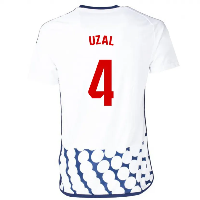 Danxen Niño Camiseta Yeray Uzal #4 Blanco 2ª Equipación 2023/24 La Camisa