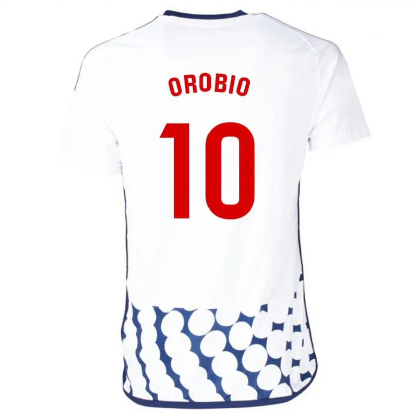 Danxen Niño Camiseta Ekhiotz Orobio #10 Blanco 2ª Equipación 2023/24 La Camisa