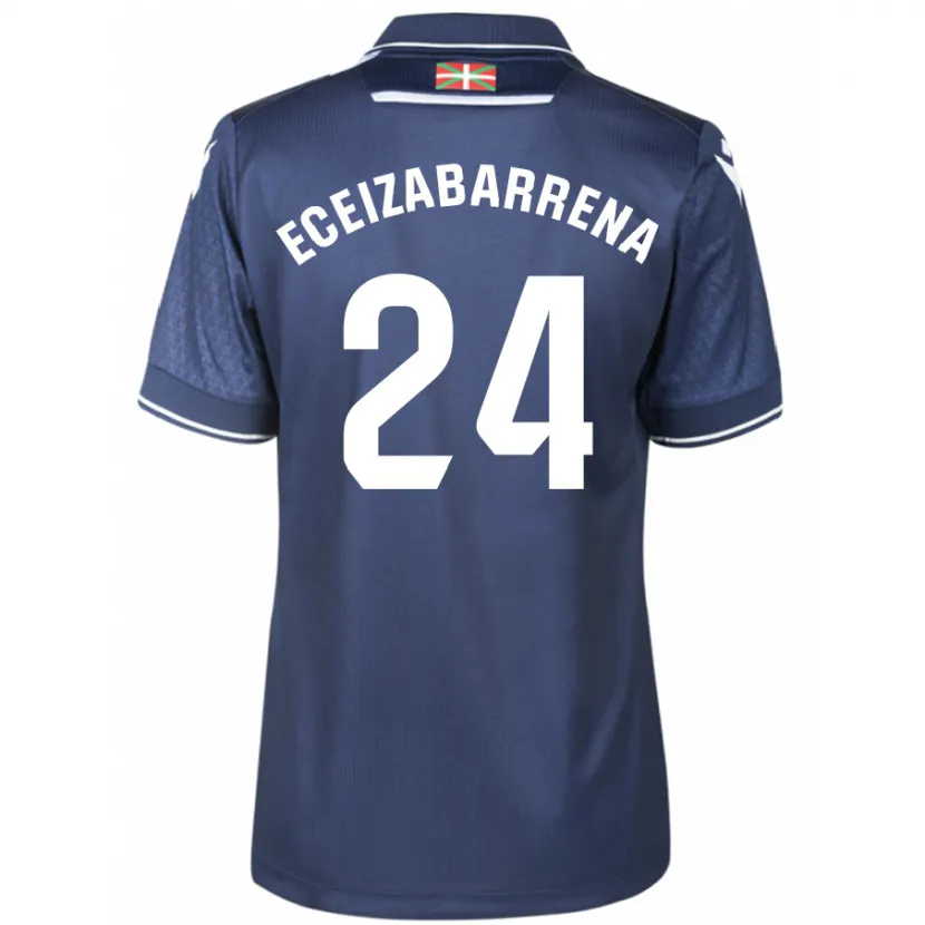 Danxen Niño Camiseta Jon Eceizabarrena #24 Armada 2ª Equipación 2023/24 La Camisa