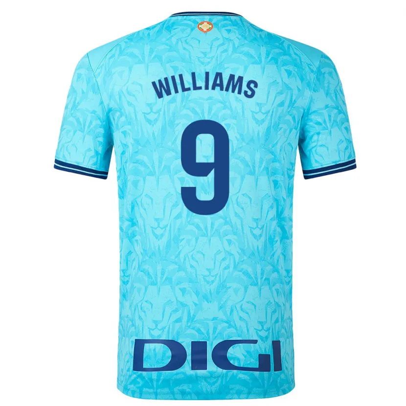 Danxen Niño Camiseta Iñaki Williams #9 Cielo Azul 2ª Equipación 2023/24 La Camisa