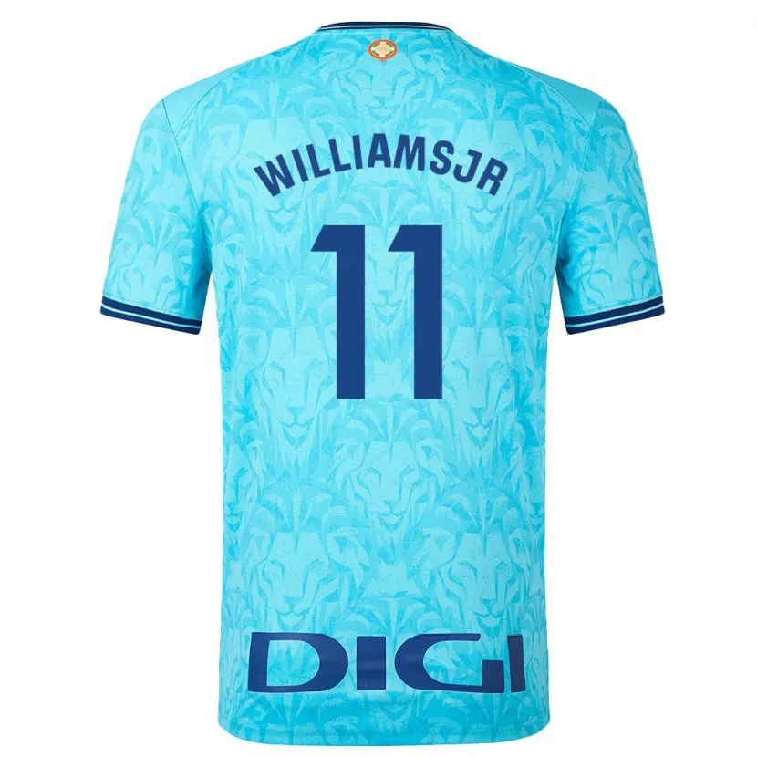 Danxen Niño Camiseta Nico Williams #11 Cielo Azul 2ª Equipación 2023/24 La Camisa