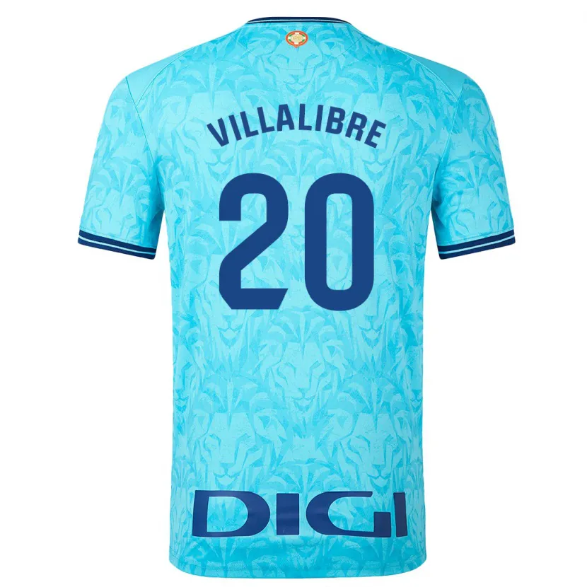 Danxen Niño Camiseta Asier Villalibre #20 Cielo Azul 2ª Equipación 2023/24 La Camisa