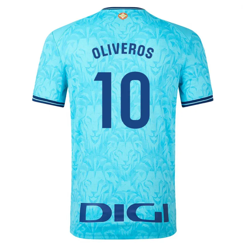 Danxen Niño Camiseta Aimar Oliveros #10 Cielo Azul 2ª Equipación 2023/24 La Camisa